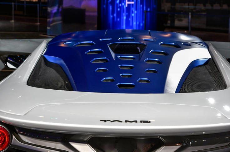 Powered by a 203hp electric motor, it Powered by a 203hp electric motor, it