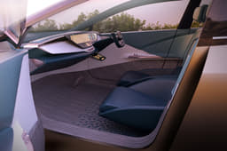 The dashboard sports a clutter-free design. Tata says the 45X will be big on practicality and connectivity. 