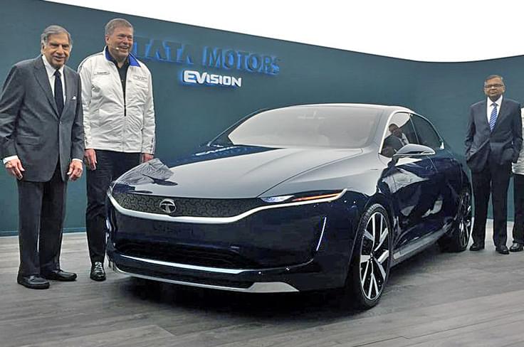 Tata commemorated 20 years at Geneva with EVision unveil. Tata commemorated 20 years at Geneva with EVision unveil.