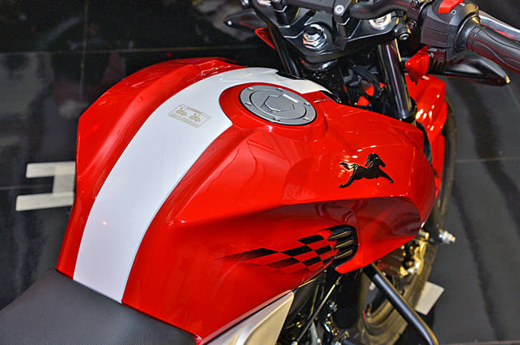 Tank design also shared with larger sibling.