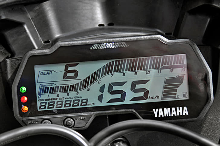 Digital display is new, but we miss the analogue tachometer.