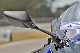 Large mirrors offer a clear view and are easy to use.