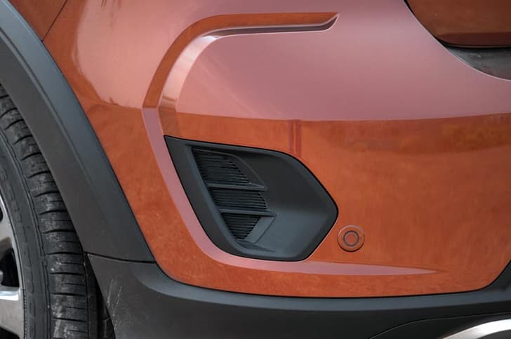 Faux vents on the rear bumper seem an overkill.