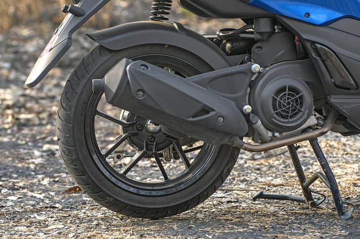 SR 125's exhaust sounds nice but could do with a visual makeover.