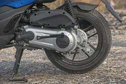 The SR's 14-inch alloys look the part, and aid stability and cornering potential. 