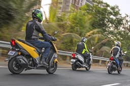 2018 Grazia vs Ntorq vs SR 125 comparison image gallery