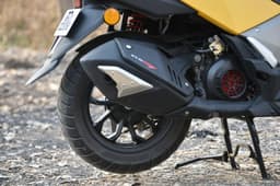 Ntorq&#8217;s exhaust sounds as racy as its looks suggest.