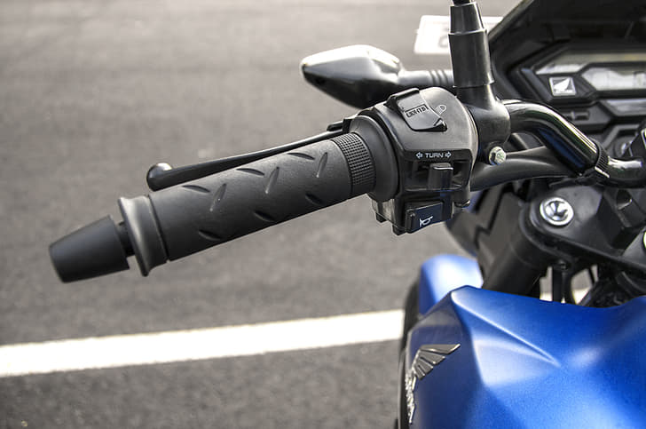 Quality of hand-grips is good, not so for switch gear.