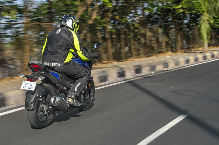 Ride quality is slightly on the stiffer side. 