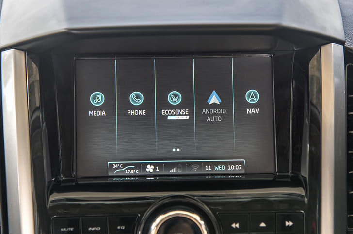 Touchscreen remains the same. However, the sound is now tuned by Arkamys and the tweeters are re-positioned.