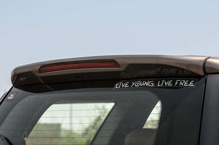 The spoiler is new and a lot more prominent than before. The spoiler is new and a lot more prominent than before.