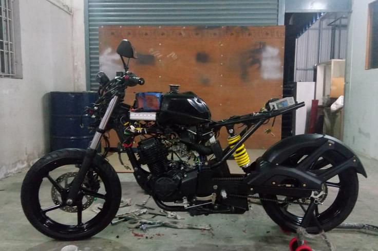 The Blaer SPA hybrid system adds around 9kg to a bike and costs Rs 40,000. The Blaer SPA hybrid system adds around 9kg to a bike and costs Rs 40,000.