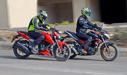 2018 TVS Apache RTR 160 4V vs Suzuki Gixxer SP image gallery