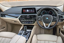 The driving environment is very similar to what you&#8217;d get in a 5-series, but you do sit higher up in here.