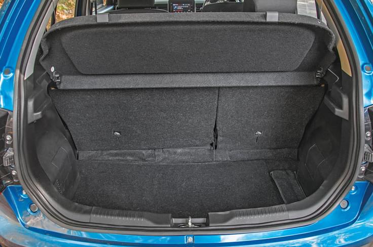 260-litre boot: Slightly larger boot with an option to split seats in 60:40. 260-litre boot: Slightly larger boot with an option to split seats in 60:40.