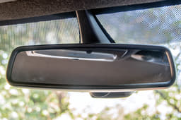 Premium auto-dimming interior rear-view mirror on the Ford.