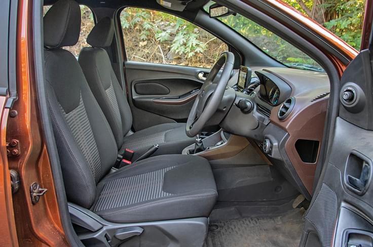 Front seats on the Freestyle are comfy. Front seats on the Freestyle are comfy.