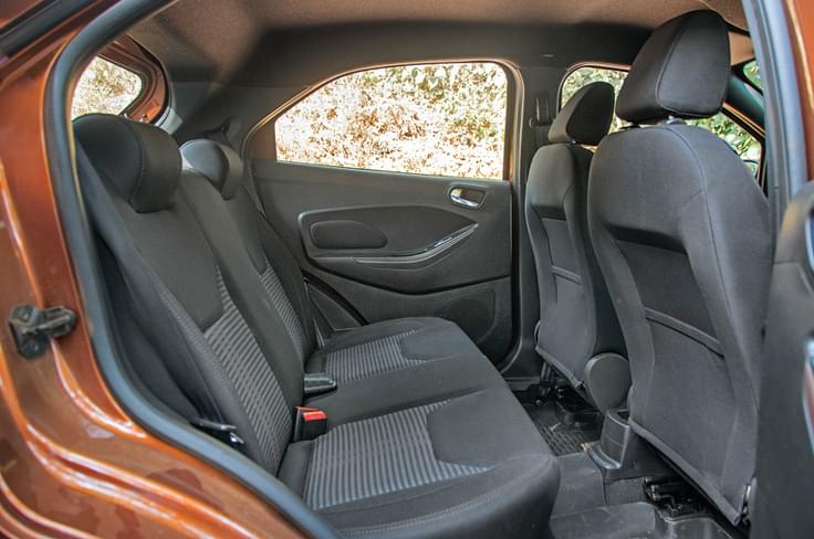 Space at the rear is tighter in Ford, especially for taller passengers. Space at the rear is tighter in Ford, especially for taller passengers.