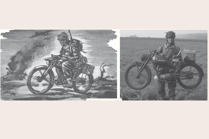 Soldiers would carry it on their shoulders when the trenches were too deep. Soldiers would carry it on their shoulders when the trenches were too deep.