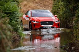 It can do that too! I-Pace can wade through 500mm water.