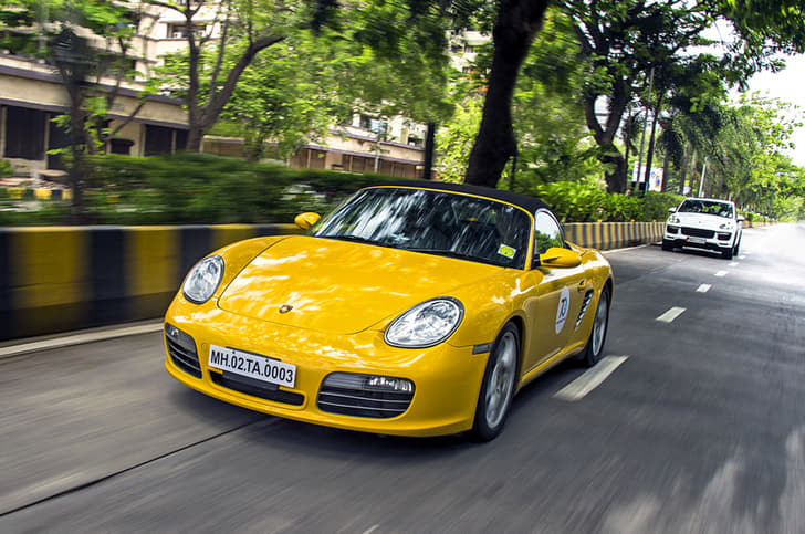 Some older cars showed up too - like this previous-gen Boxster...