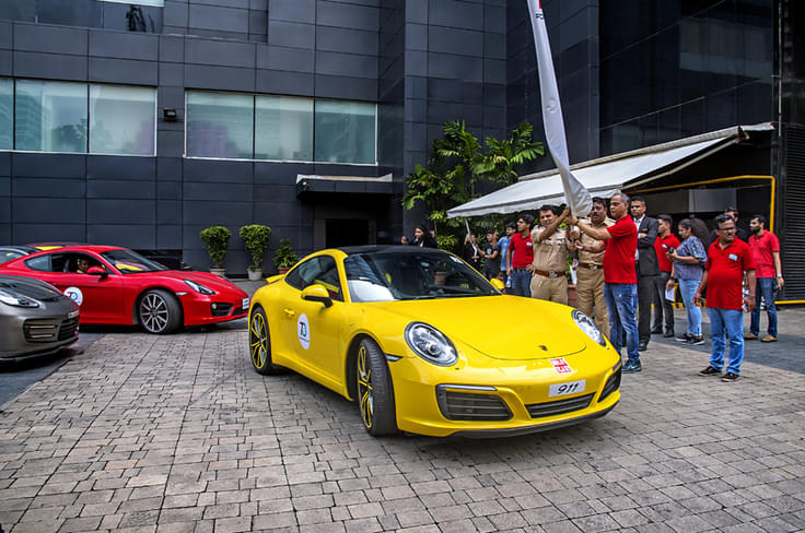The drive was flagged off from Sofitel, BKC... The drive was flagged off from Sofitel, BKC...