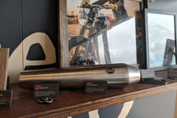 The aftermarket S&S-made silencer