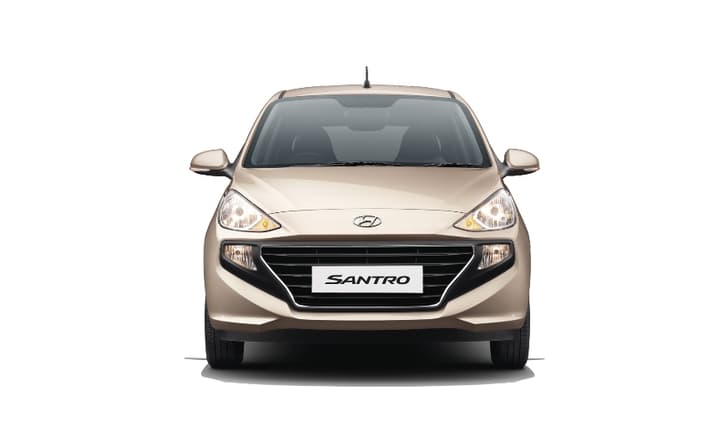 The Santro is available in seven exterior colour options.