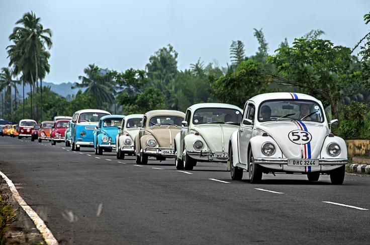 It was a mesmerising sight, with so many classic VWs taking to Goa’s streets. It was a mesmerising sight, with so many classic VWs taking to Goa’s streets.