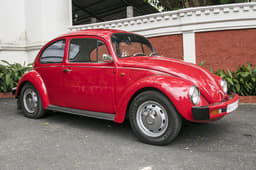 Mumbai&#8217;s Carlos Ribeiro brought in his red drop-top Beetle, which attracted plenty of eyeballs.