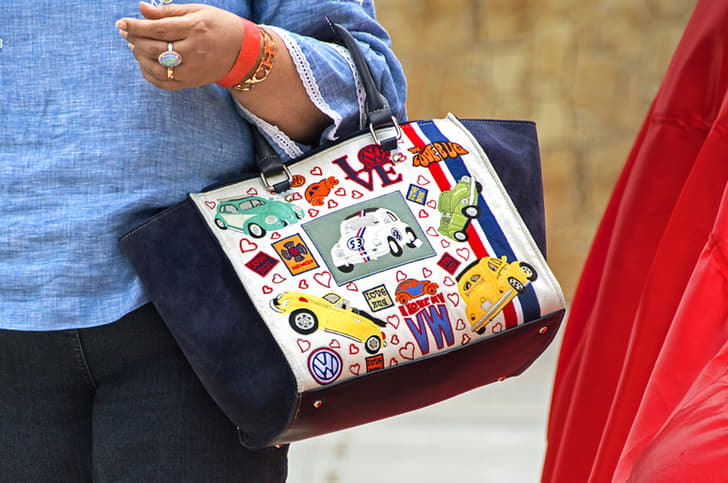 Zita Goenka’s Beetle handbag added colour to the proceedings.