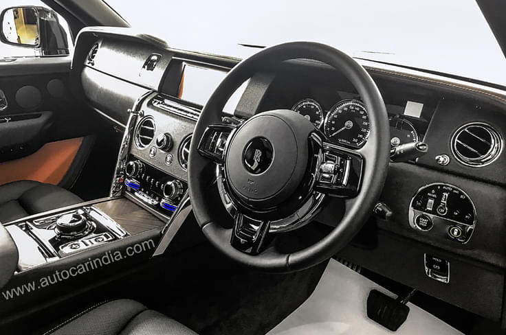 12-inch rear entertainment screens are standard on India-spec Cullinans. 12-inch rear entertainment screens are standard on India-spec Cullinans.