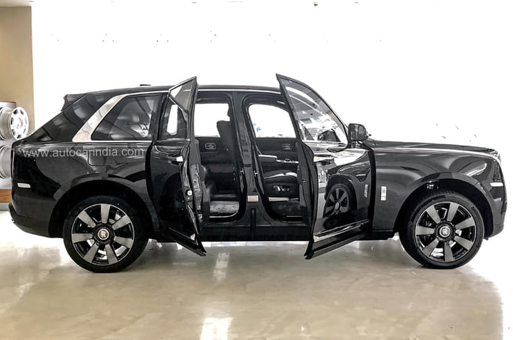Suicide doors on the Cullinan are a design highlight. Suicide doors on the Cullinan are a design highlight.