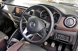 Dashboard gets leather and black plastics.