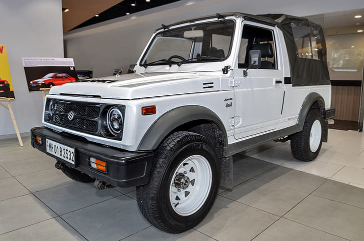 This tastefully modified Maruti Gypsy was a crowd-puller.