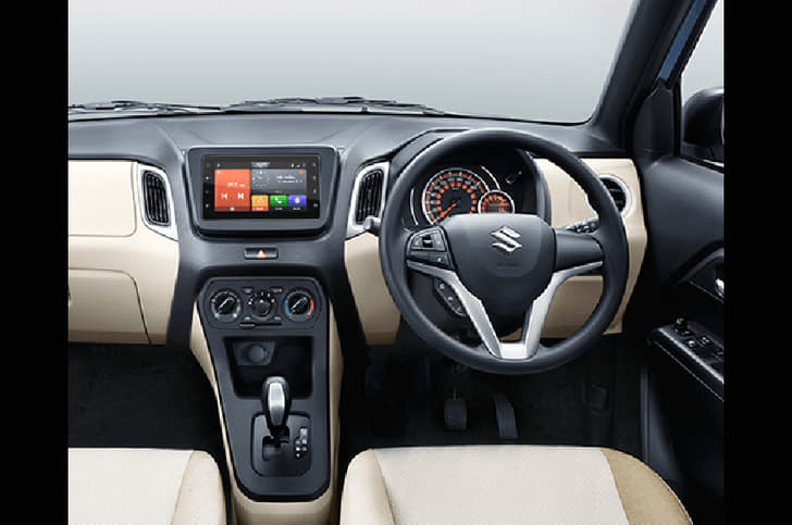 The cabin is more upmarket than the outgoing Wagon R's; the 7.0-inch touchscreen infotainment system comes on the range-topping variant.