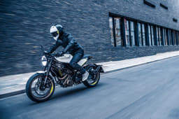 The 43mm USD fork appears similar to the one on the 390 Duke.