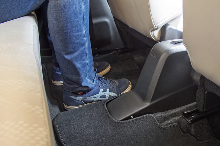 Near-flat floor helps middle passenger comfort.