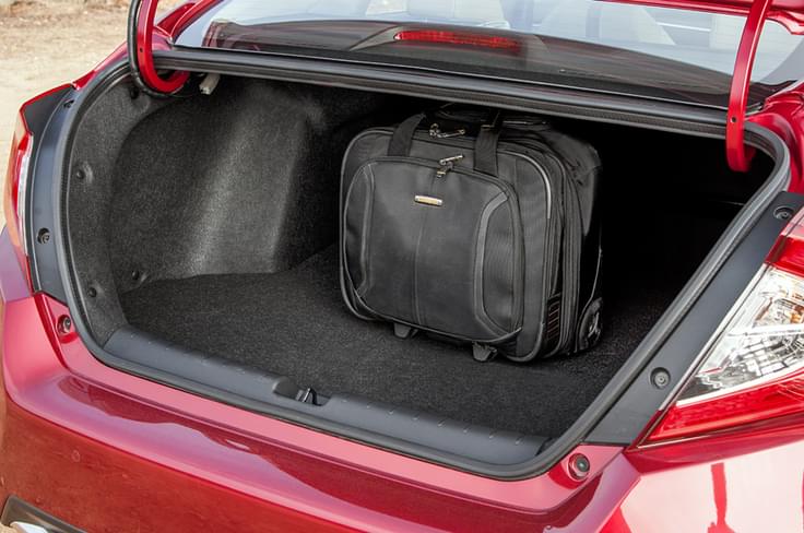 The opening on the 430-litre boot makes loading easy. The opening on the 430-litre boot makes loading easy.