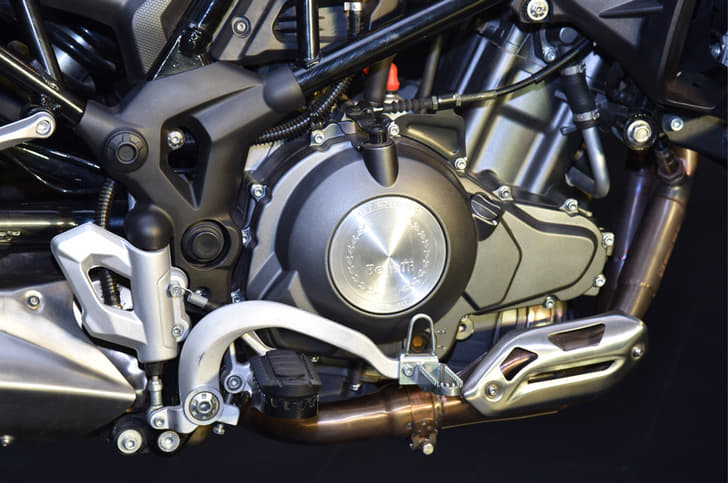 The 499.6cc, liquid-cooled, parallel-twin makes 47.5hp and 46Nm of torque.