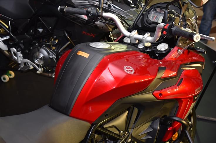 The TRK has a fuel tank capacity of 20 litres. The TRK has a fuel tank capacity of 20 litres.