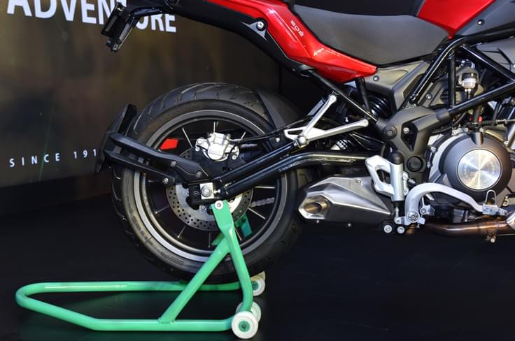 The standard model rides on Pirelli Angel ST tyres. The standard model rides on Pirelli Angel ST tyres.