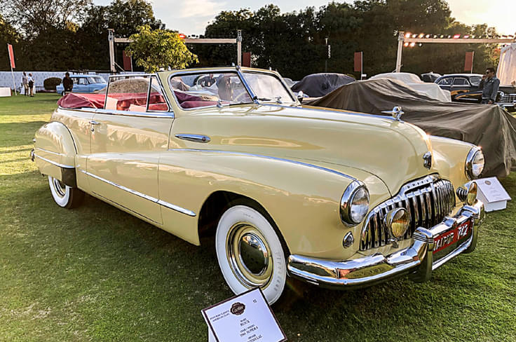 1947 Buick Super 8 Convertible owned by Dinesh Lal and once owned by Maharani Gayatri Devi of Jaipur. 1947 Buick Super 8 Convertible owned by Dinesh Lal and once owned by Maharani Gayatri Devi of Jaipur.