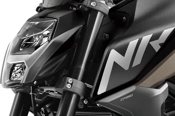 The 250NK comes with LED headlights. The 250NK comes with LED headlights.