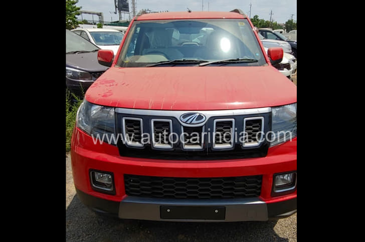New Mahindra TUV300 facelift image gallery
