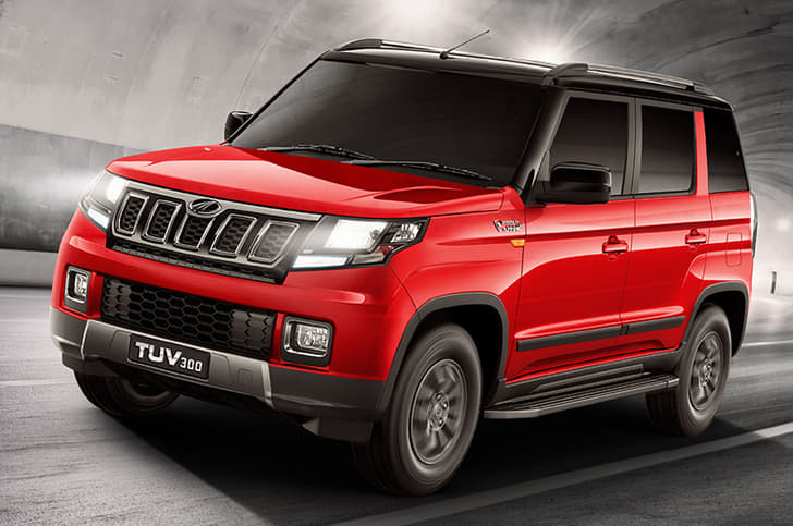New Mahindra TUV300 facelift image gallery