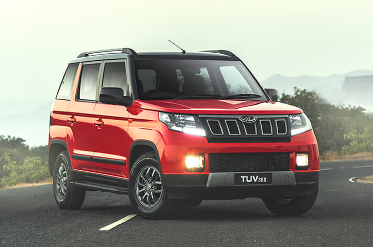 New Mahindra TUV300 facelift image gallery