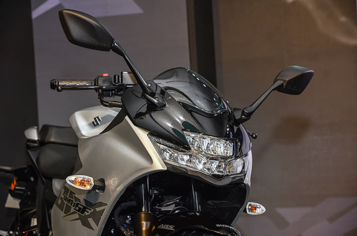 The LED headlight is a new addition.