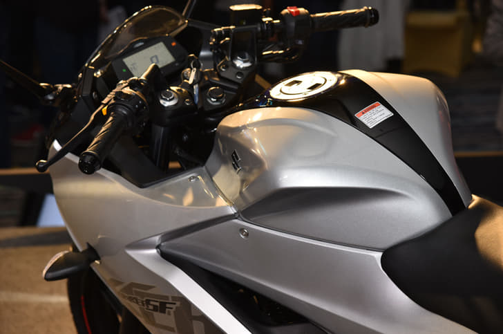 Clip-on handlebars are also new on the updated model.