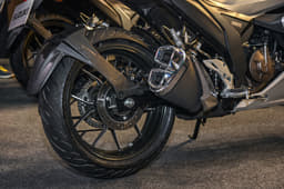 Stubby muffler is similar to the one on the 150s.